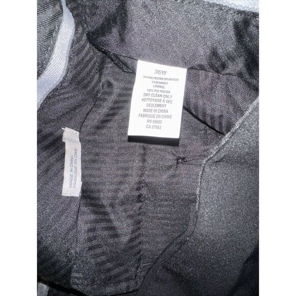 Nordstrom Rack Trim Fit Dress Pants. Size 36x37. Raw Hem Black. NWOT. T - Picture 5 of 10